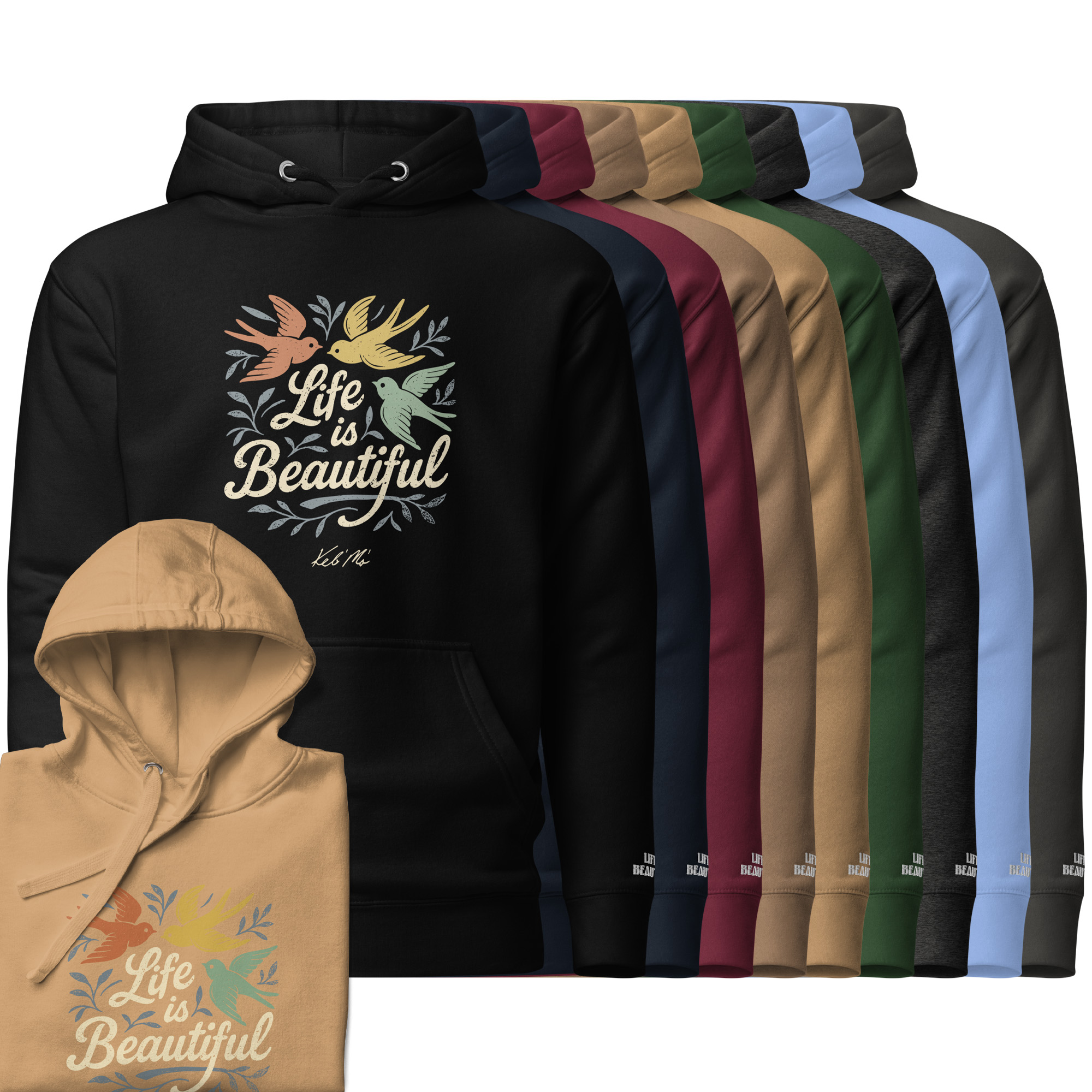 Featured image for “"Life is Beautiful" Pullover Hoodie (Unisex)”