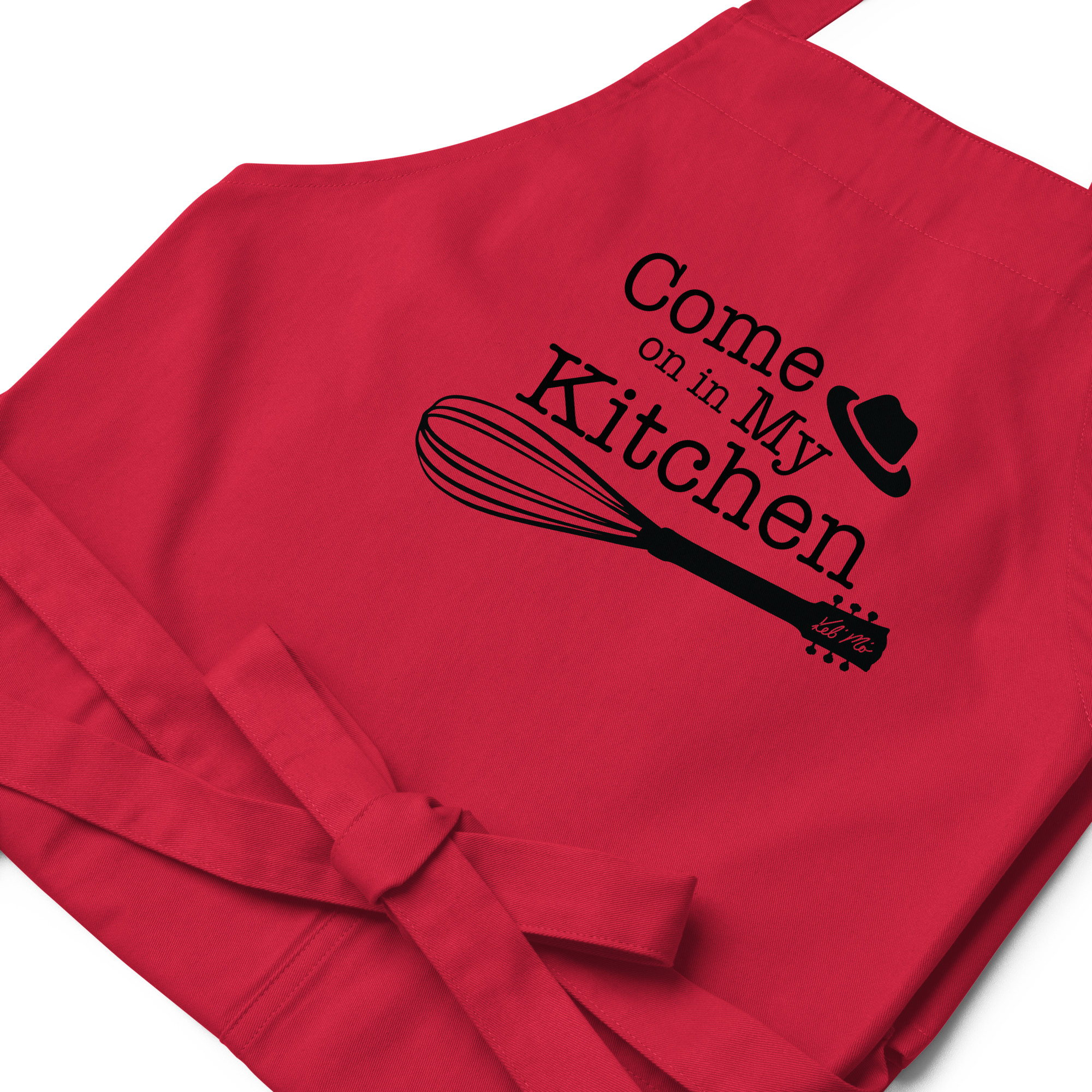"Come On In My Kitchen" Organic Cotton Apron - Image 7
