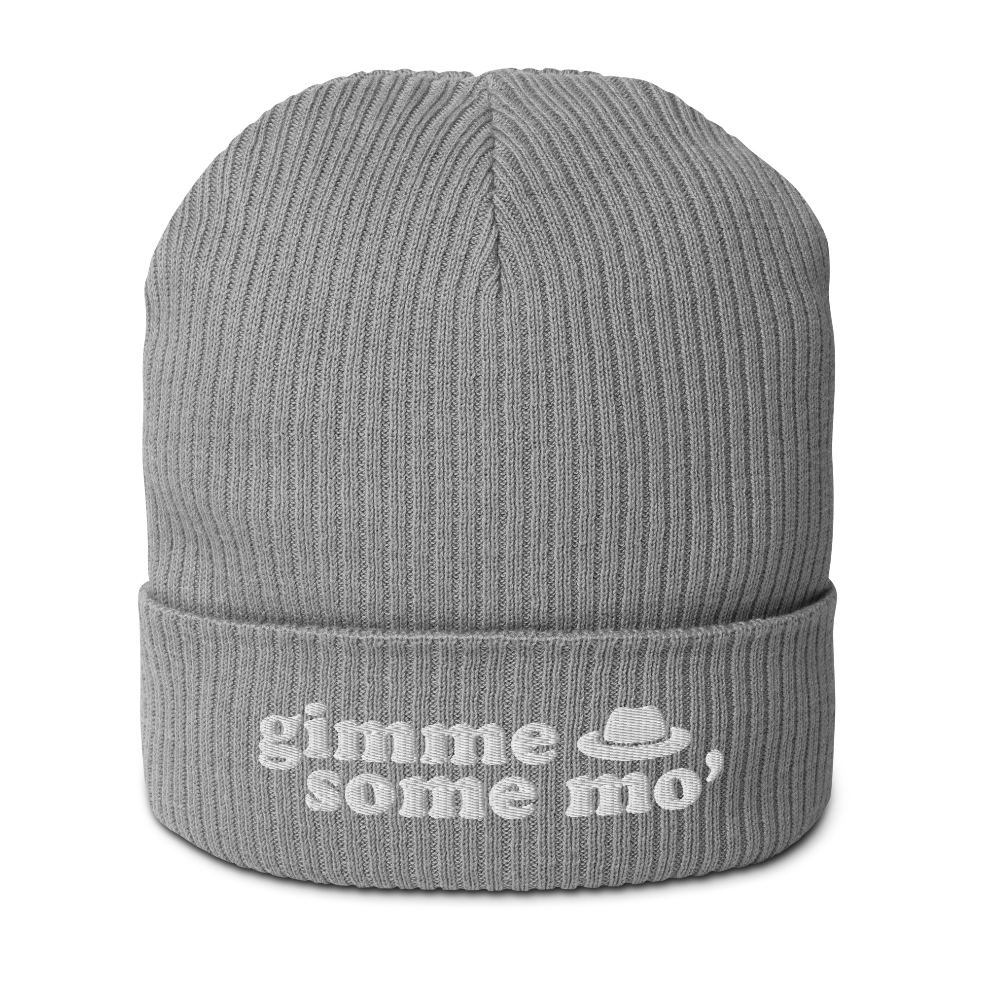 Gimme Some Mo' Organic Ribbed Beanie - Image 4