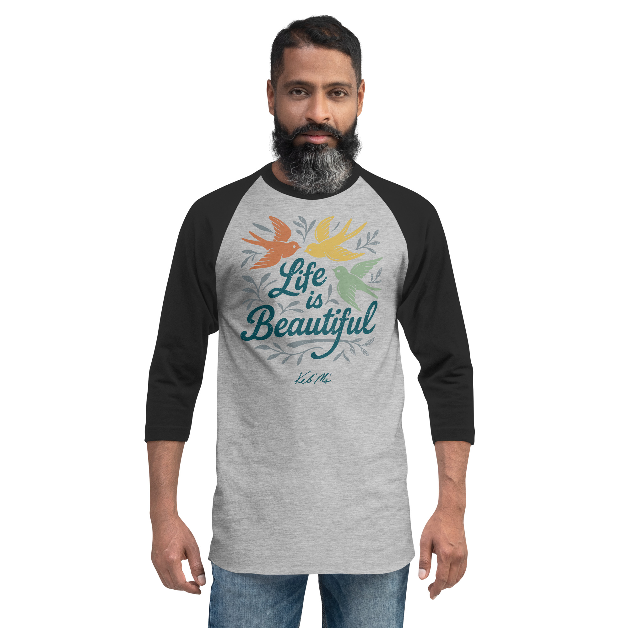 Life is Beautiful 3/4 Sleeve Raglan Tee (Unisex) - Image 8