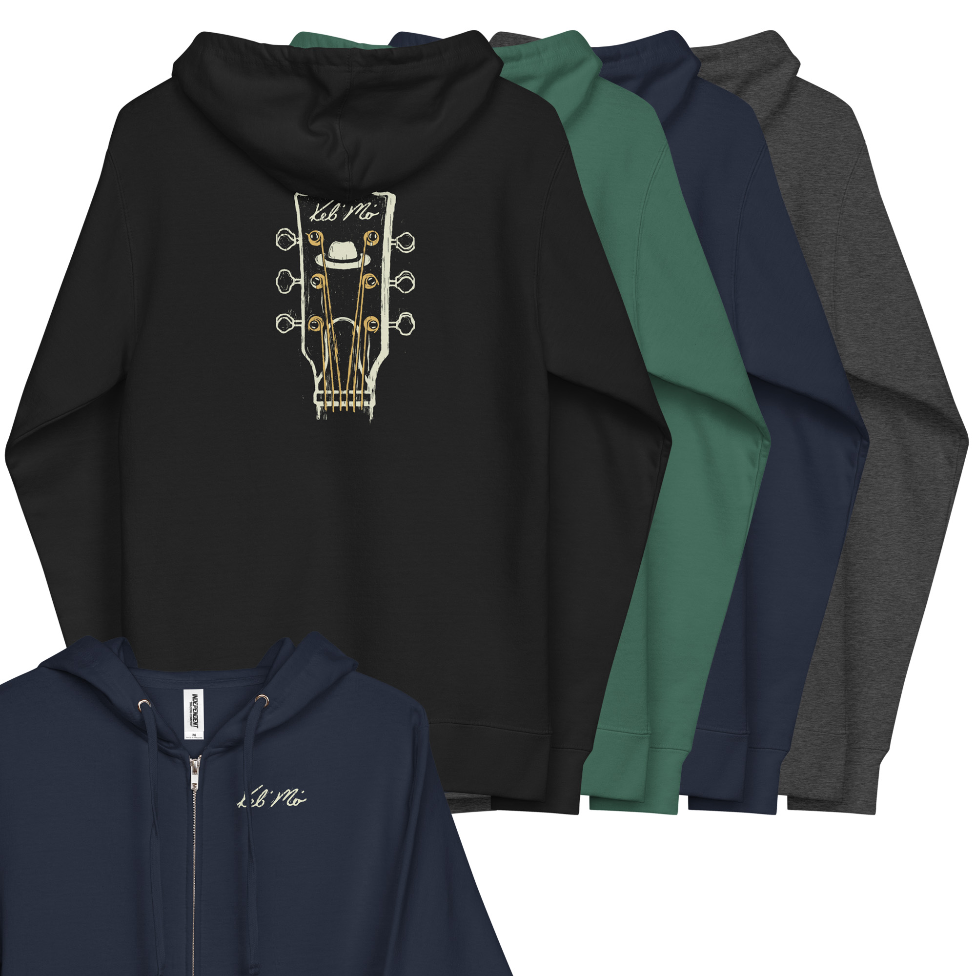 Featured image for “Keb' Mo' Guitar Heavyweight Zip Hoodie (Unisex)”
