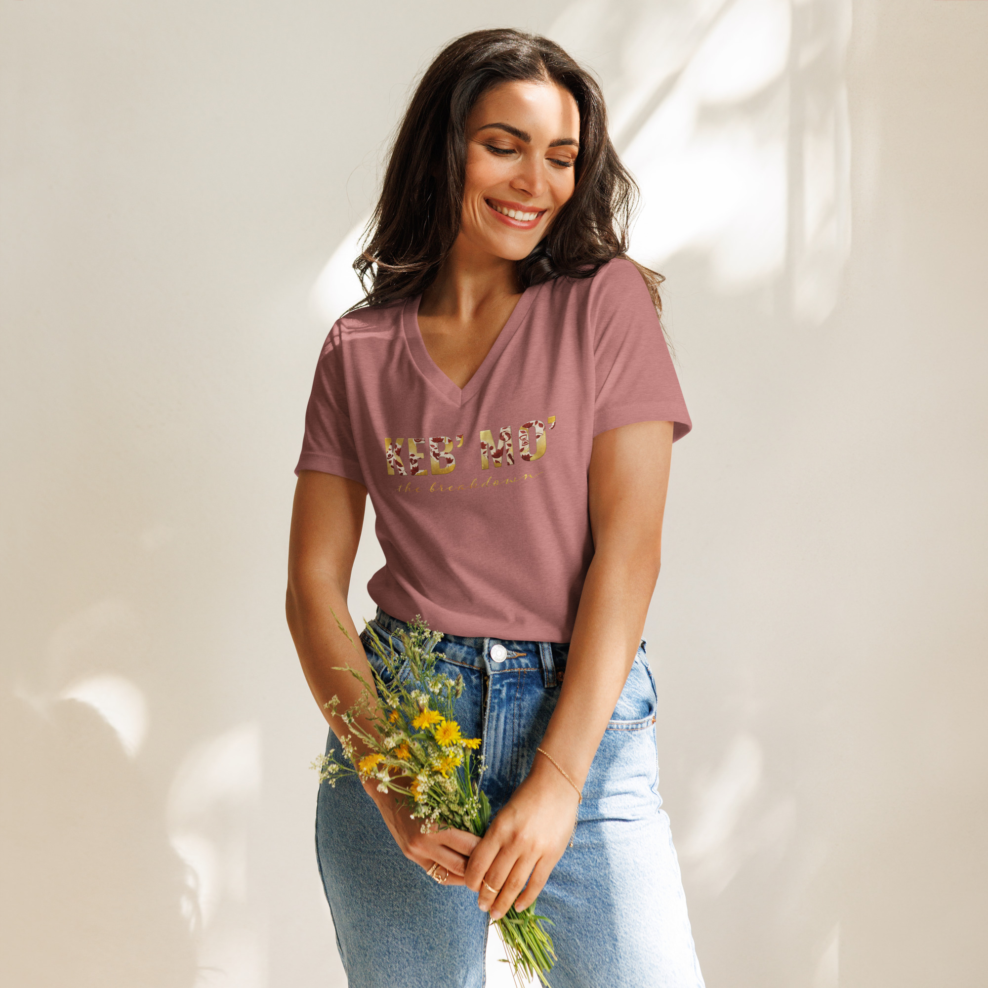 "The Breakdown" Relaxed V-neck Tee (Women's) - Image 4