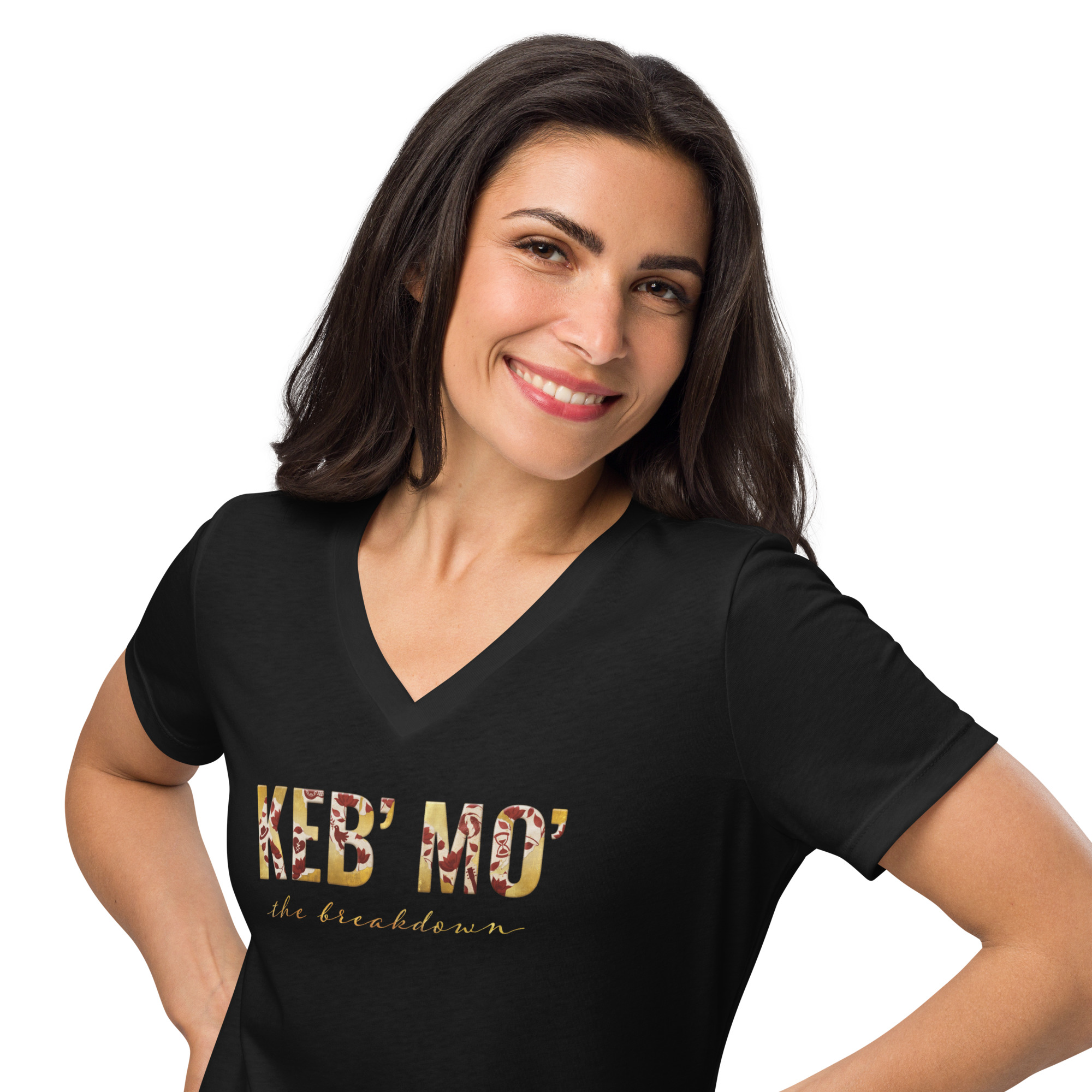 "The Breakdown" Relaxed V-neck Tee (Women's) - Image 2