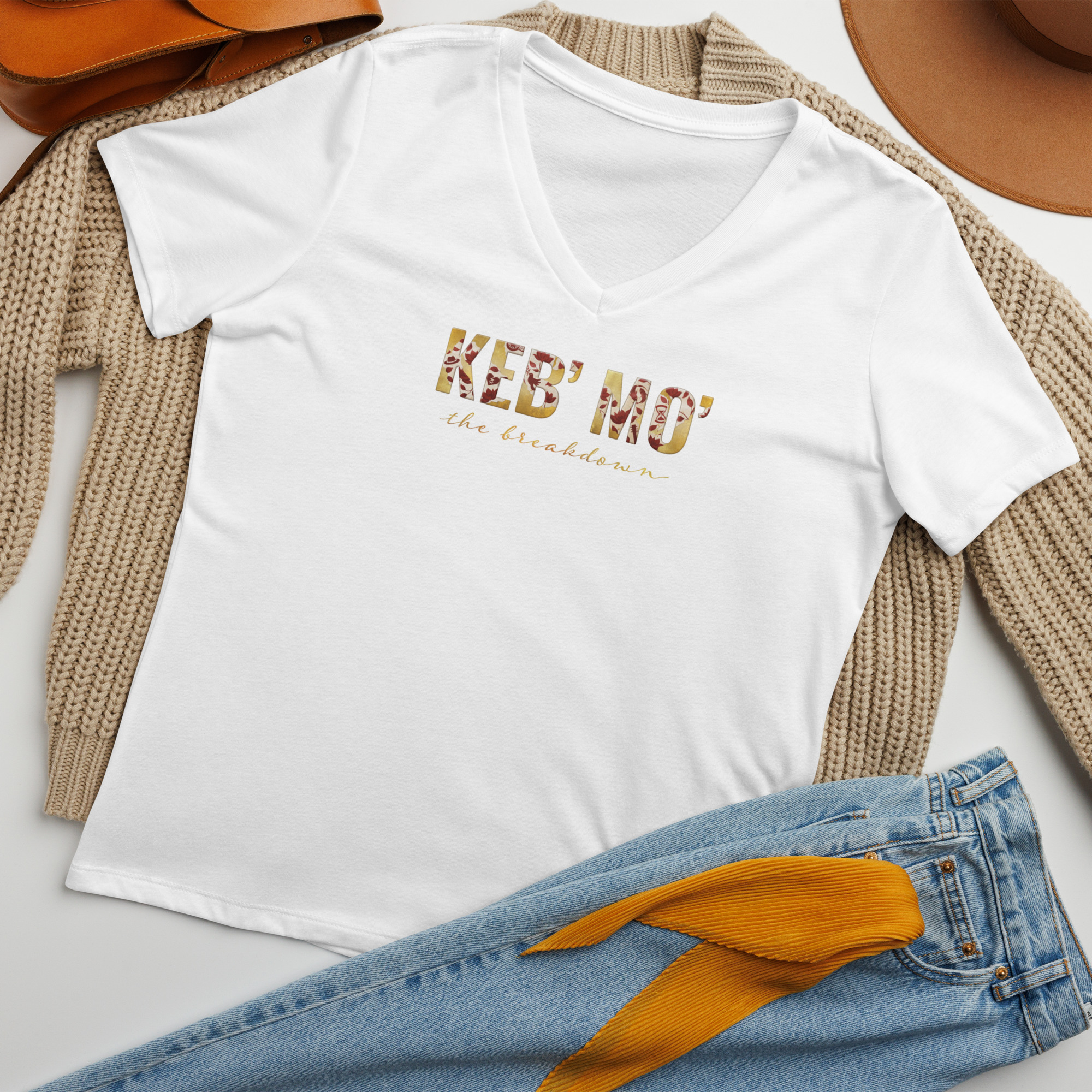 "The Breakdown" Relaxed V-neck Tee (Women's) - Image 3