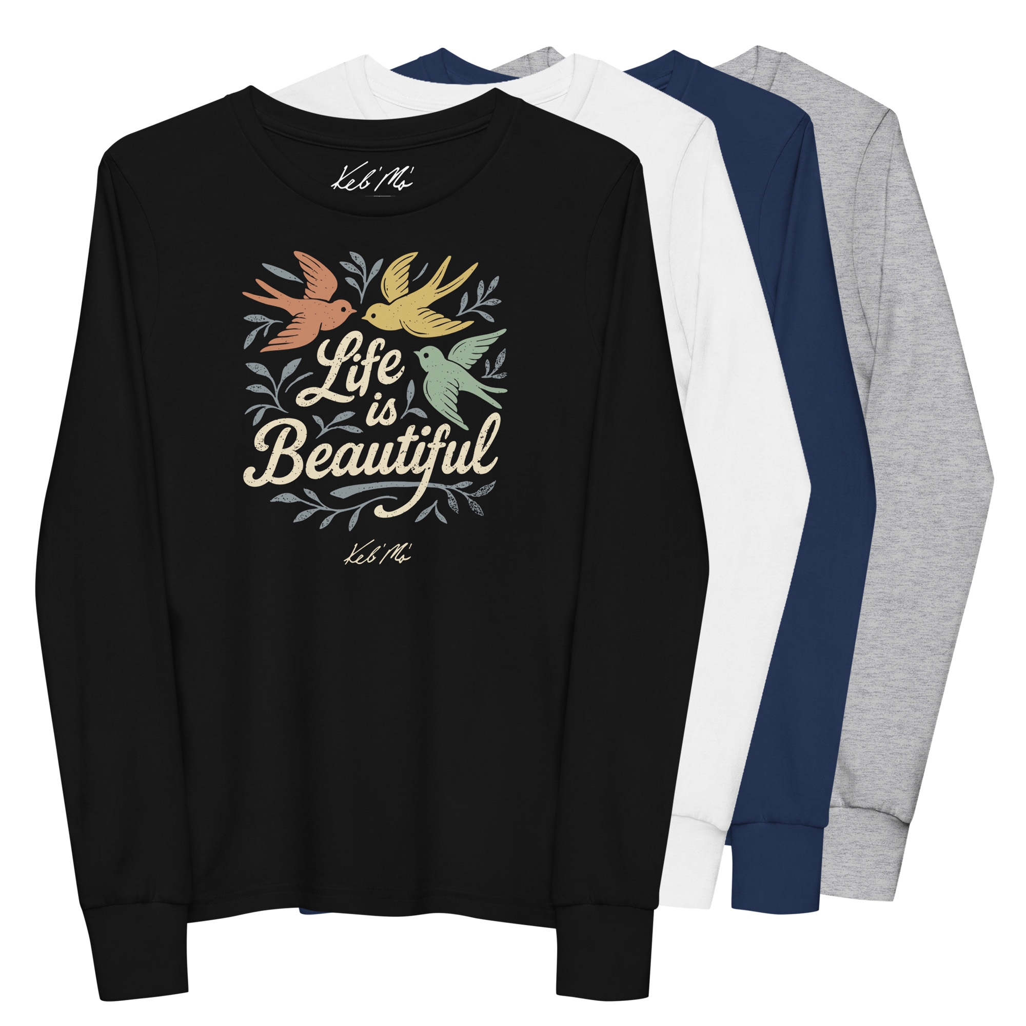 Featured image for “"Life is Beautiful" Youth Long Sleeve Tee (Unisex)”