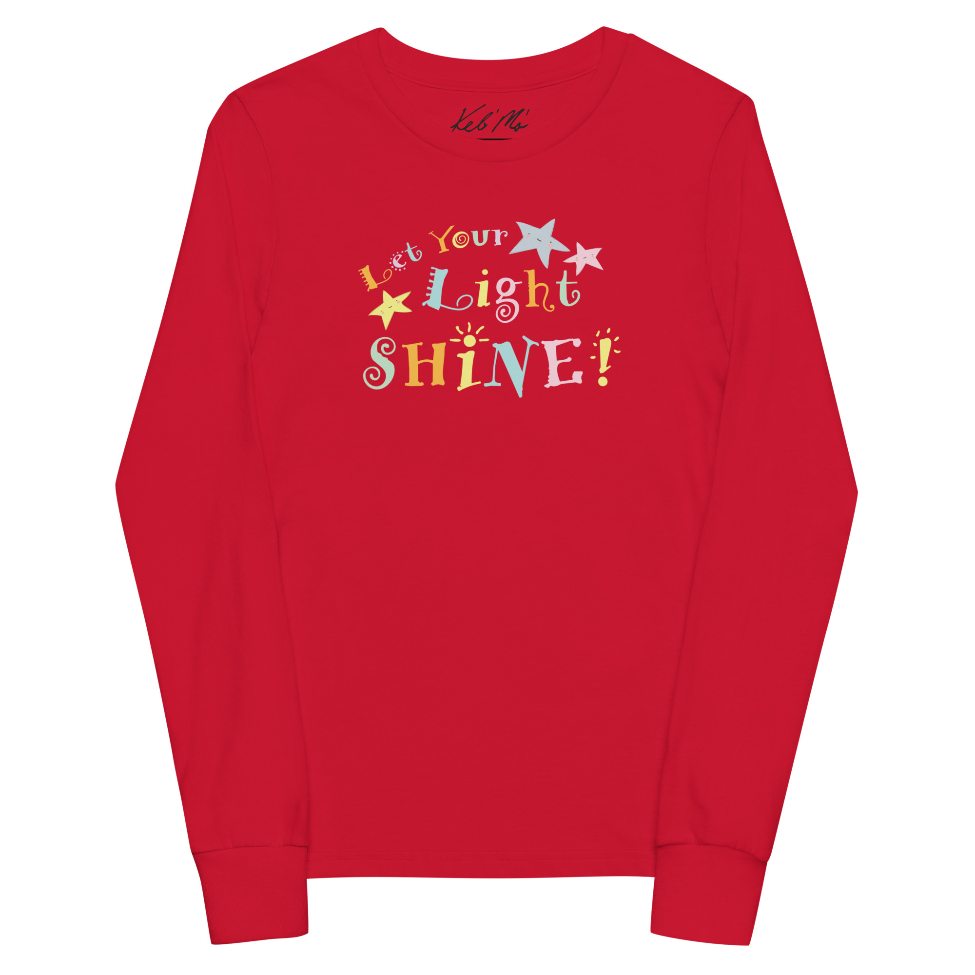 "Let Your Light Shine" Youth Long Sleeve Tee (Unisex) - Image 7